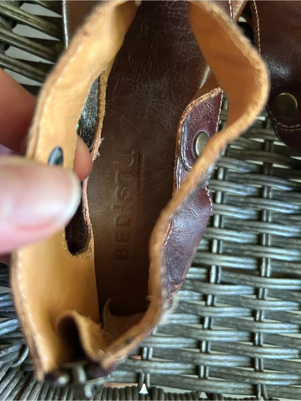 Brown Leather Open-Toe Sandals bedstu